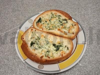 Sūrio ir krapų skrudinta duona per 15 minučių Žingsnis 4