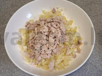 Okroška su vištienos filė, alyvuogių majonezu ir kvašu Žingsnis 3