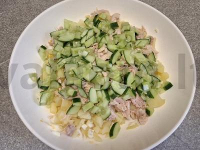 Okroška su vištienos filė, alyvuogių majonezu ir kvašu Žingsnis 4