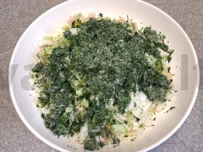 Okroška su vištienos filė, alyvuogių majonezu ir kvašu Žingsnis 6