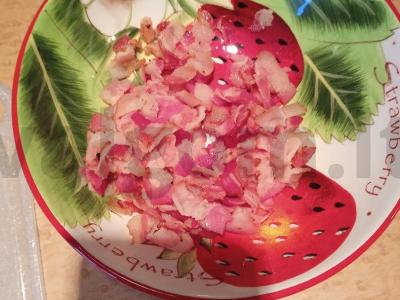 Salotas „Kaimiškas“ su bekonu Žingsnis 7