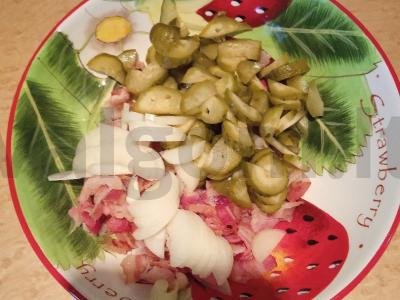 Salotas „Kaimiškas“ su bekonu Žingsnis 8