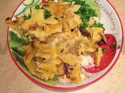 Salotas „Kaimiškas“ su bekonu Žingsnis 10