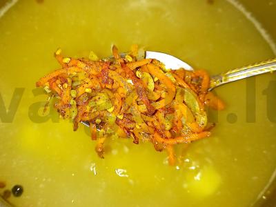 Lašišų sriuba su lydytu sūriu Žingsnis 7