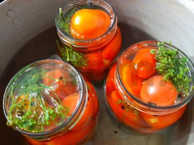 Sūdyti pomidorai su krienų lapais žiemai Žingsnis 8