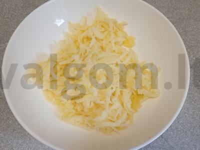 Okrška su kiauliena naminiu būdu ir majonezu ant duonos kvašo Žingsnis 1