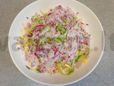 Okrška su kiauliena naminiu būdu ir majonezu ant duonos kvašo Žingsnis 5