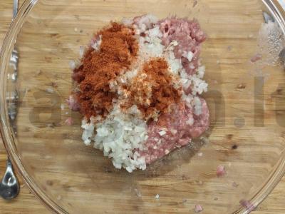 Anties pleskavica su bulvėmis Žingsnis 1