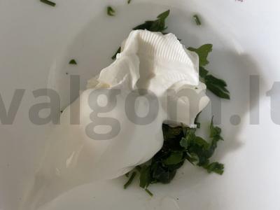 Pikantiška užtepėlė ant duonos su petražolėmis Žingsnis 4