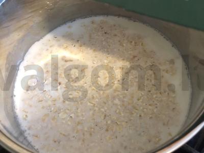 Avižinė košė su abrikosais Žingsnis 4