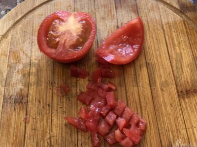 Sumuštiniai su kumpiu ir daržovėmis Žingsnis 2