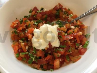 Sumuštiniai su kumpiu ir daržovėmis Žingsnis 4