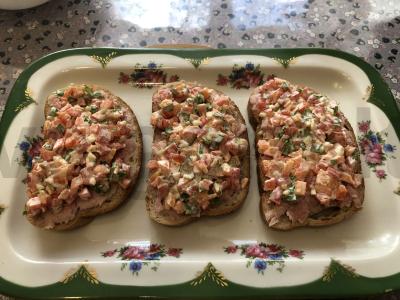 Sumuštiniai su kumpiu ir daržovėmis Žingsnis 8