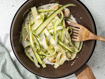 Cukinijų makaronai su midijomis Žingsnis 5