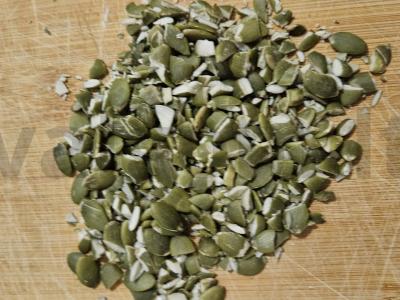 Varškės vafliai su moliūgų sėklomis Žingsnis 1