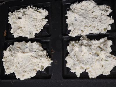 Varškės vafliai su moliūgų sėklomis Žingsnis 4