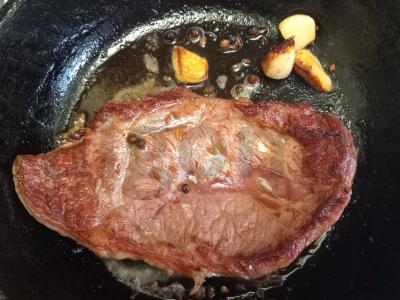 Jautienos steikas su kuskuso ir žaliųjų pupelių garnyru Žingsnis 4