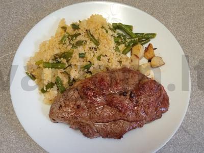 Jautienos steikas su kuskuso ir žaliųjų pupelių garnyru Žingsnis 11