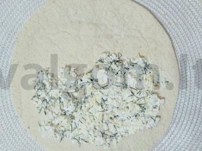 Krisčios tortilijos su varškės-sūrio įdaru Žingsnis 3