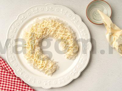 Salotas „Kovos arklys“ su ryžiais ir vištiena Žingsnis 4