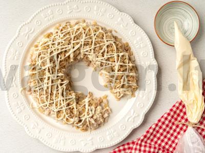 Salotas „Kovos arklys“ su ryžiais ir vištiena Žingsnis 6