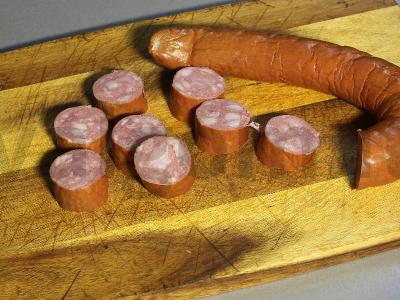 Užkandis su lavašu ir Krakovo dešra Žingsnis 1