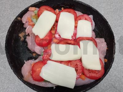 Indėnų steikai, kepti su daržovėmis ir sūriu Žingsnis 5