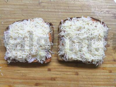 Karšti sumuštiniai su kumpiu ir sūriu per 15 minučių Žingsnis 5