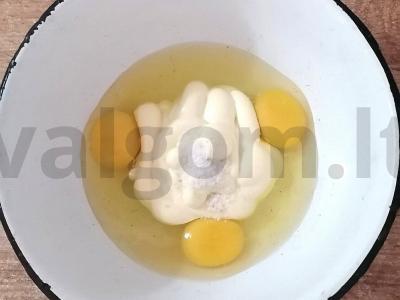 Žuvies pyragas su mėsa Žingsnis 2