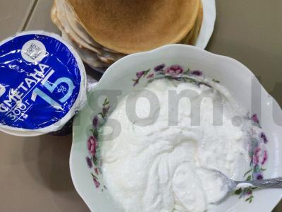 Blynų tortas su vyšniomis Žingsnis 6