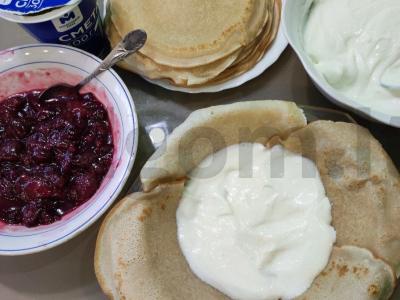 Blynų tortas su vyšniomis Žingsnis 10