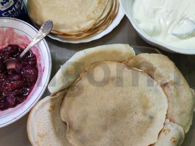 Blynų tortas su vyšniomis Žingsnis 13