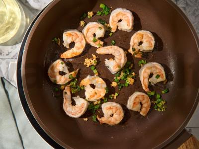 Nudegos su krevetėmis ir daržovėmis Žingsnis 4