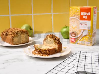 Obuolių keksiukas su traškia plutele pagrindine nuotrauka