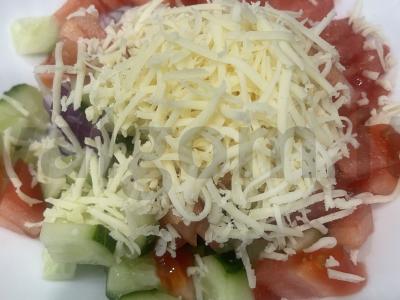 Daržovių salotas „Vasaros išmintis“ Žingsnis 3