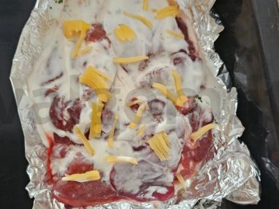 Vištienos kepenėlės grietinėje su sūrio plutele Žingsnis 4