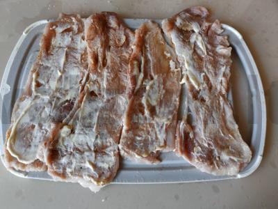 Kiaulienos ritinėliai traškioje paniravimo dangoje pietums Žingsnis 3