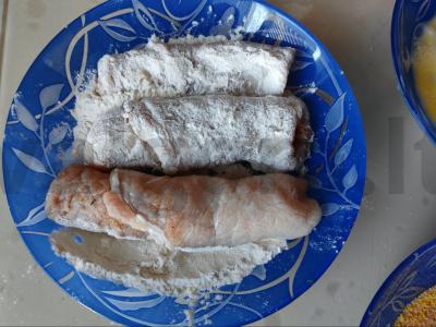 Kiaulienos ritinėliai traškioje paniravimo dangoje pietums Žingsnis 9