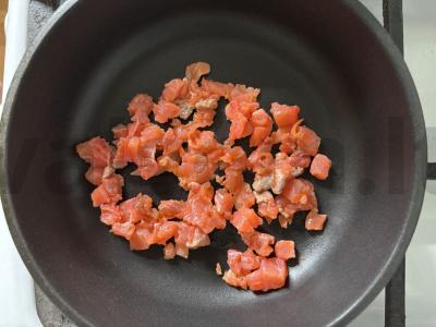 Riekelė duonos su žuvies, kiaušinio ir sūrio įdaru Žingsnis 2