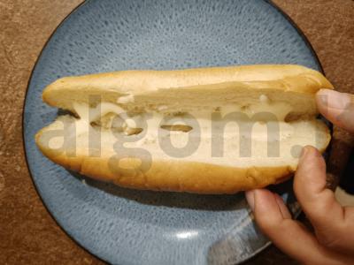 Karštas šuo su kvietiniais bandelėmis Žingsnis 2