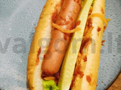 Karštas šuo su kvietiniais bandelėmis Žingsnis 6