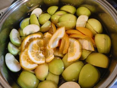 Gaivus vaisių kompotas su mėtomis Žingsnis 5