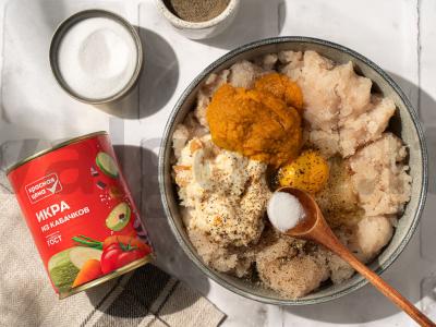 Žuvies kotletai su cukinijų ikra Žingsnis 2