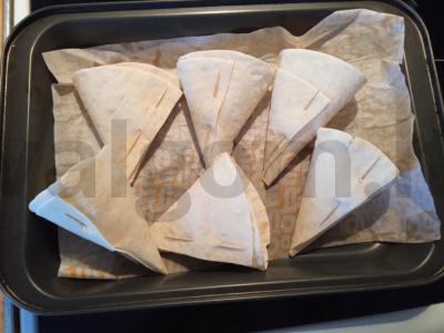 Tortilijų su vištiena ir grybais konvertai Žingsnis 2