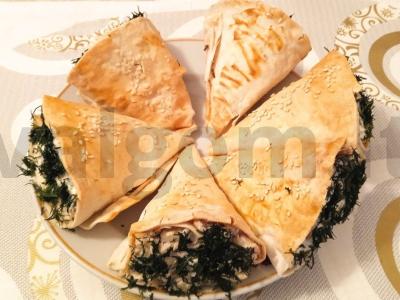 Tortilijų su vištiena ir grybais konvertai pagrindine nuotrauka