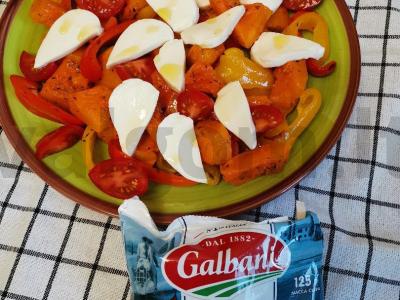 Šiltas salotas su mocarela ir moliūgu Žingsnis 5