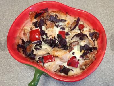 Šilauogės, keptos su kalakutienos filė po mocarela pagrindine nuotrauka