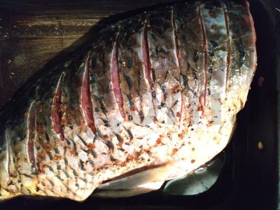 Keptas karpis pipirų-limono marinate Žingsnis 3