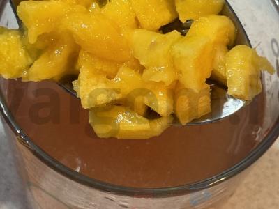 Labai skanus mangų ir kompotų želė Žingsnis 5