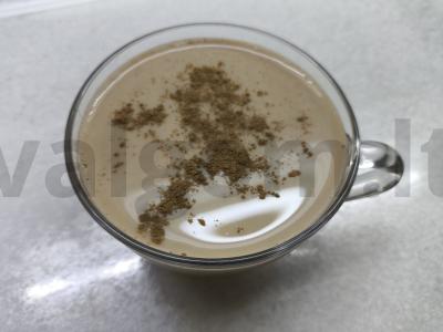 Kavos gėrimas su kakava ir cinamonu Žingsnis 4